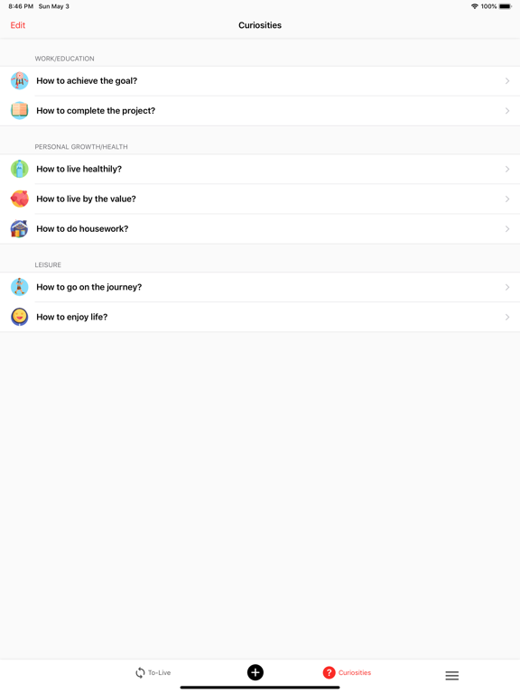 Screenshot #6 pour To Live: Mindfulness Todo List