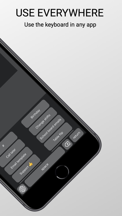 Canned Response Keyboard