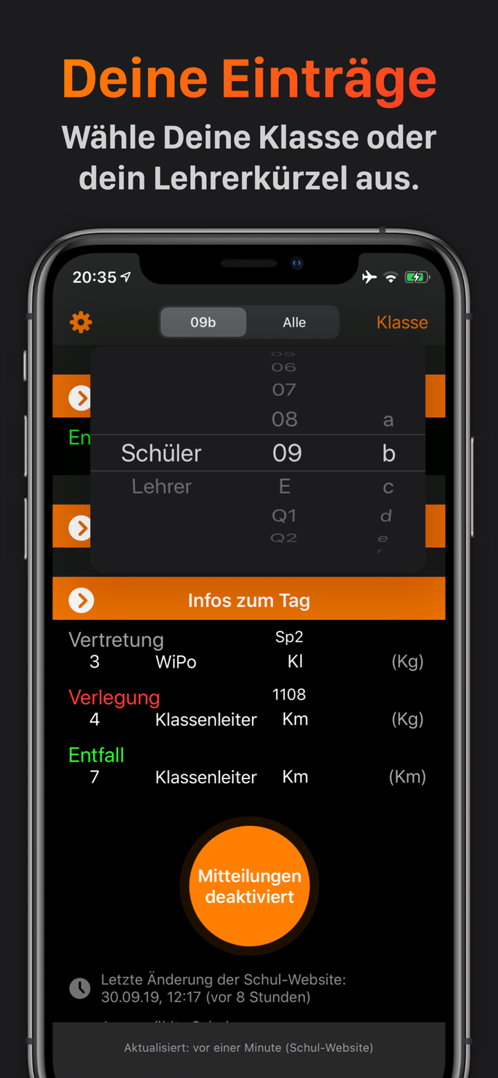 Vertreter: Vertretungsplan screenshot 1