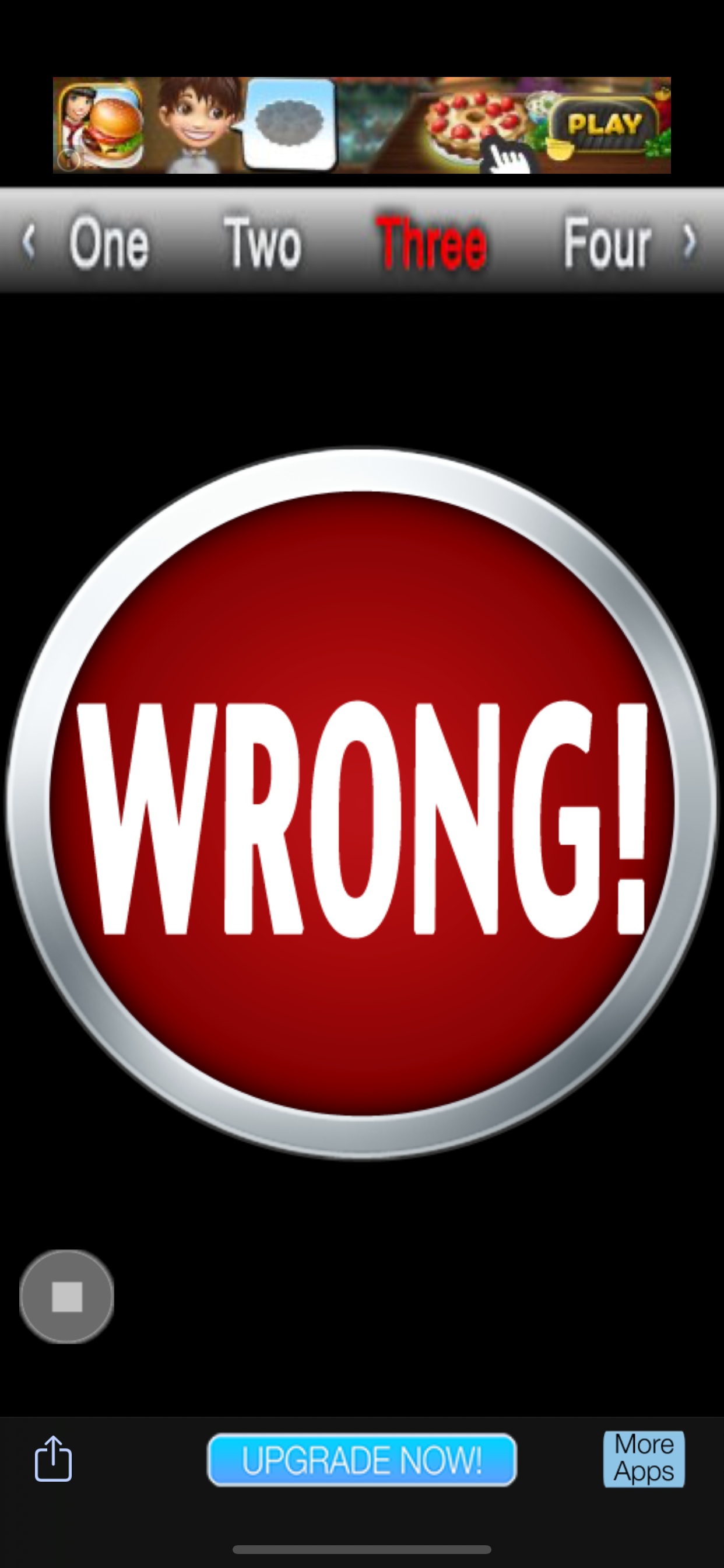 Wrong Button!