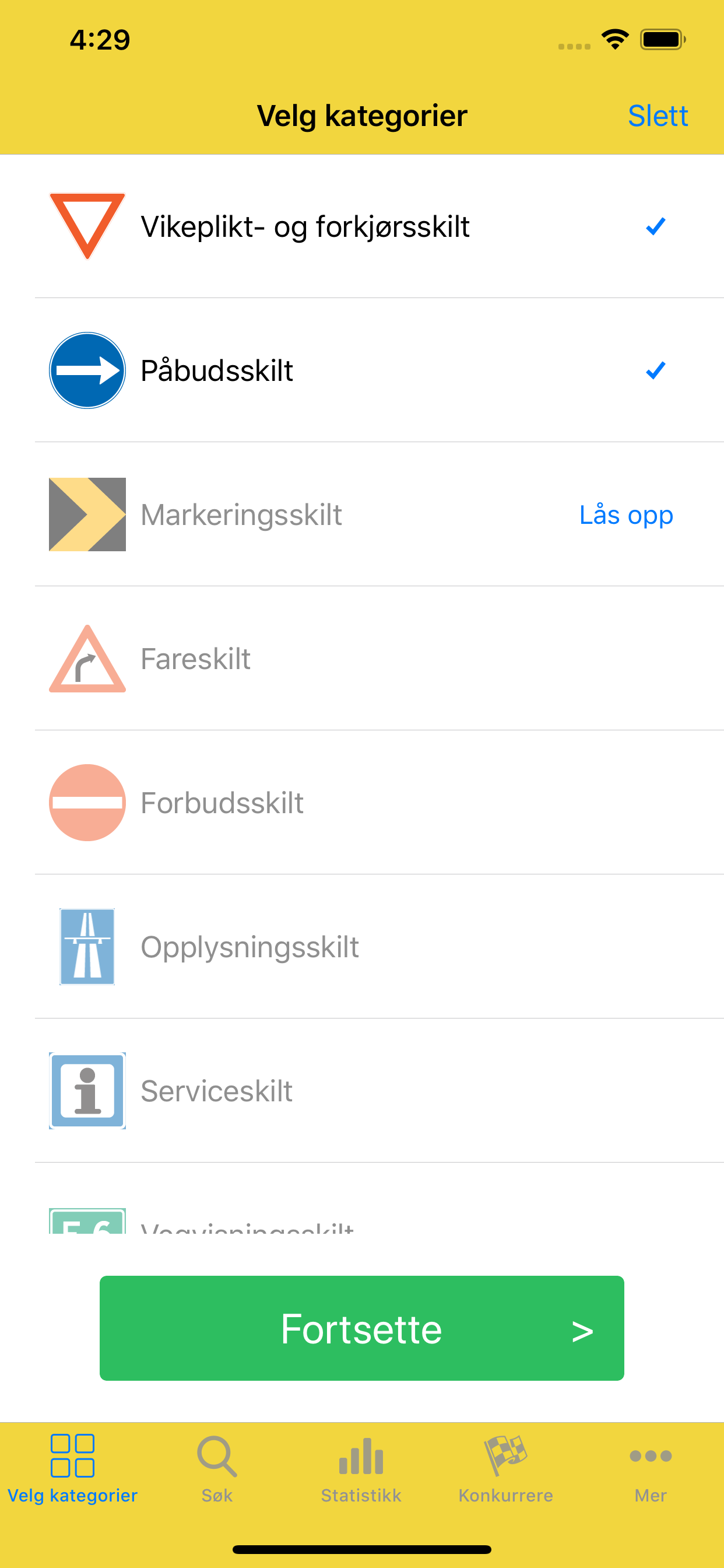 Trafikkskilt Quiz Lite