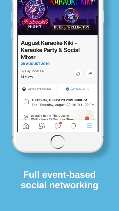 Screenshot #3 pour GaySocial - UK Social Events