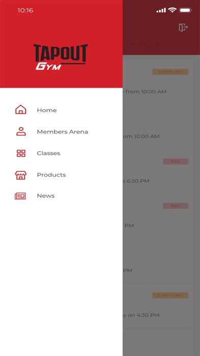 Screenshot #1 pour TapOut Gym
