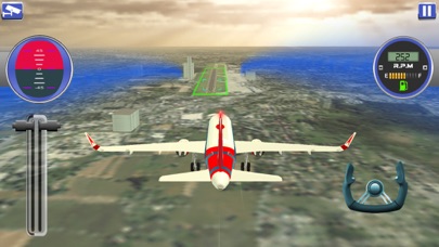 フライング飛行機シミュレータ3Dのおすすめ画像1