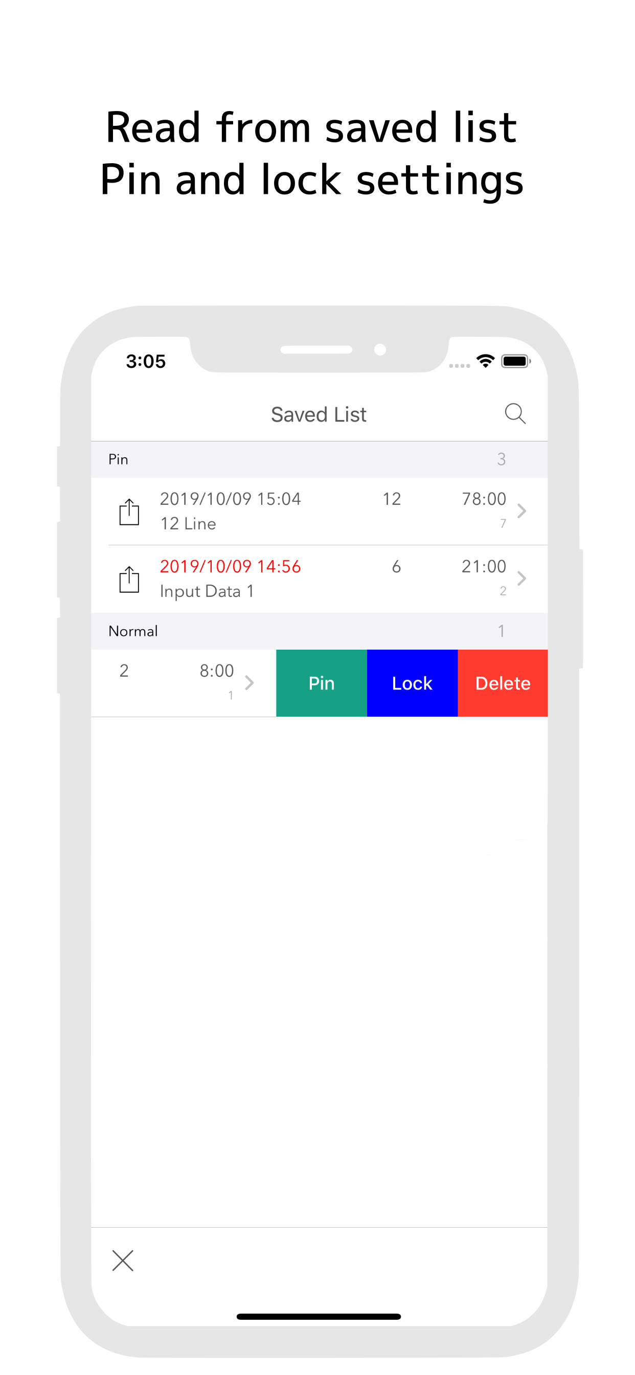 TimeCalc+ Save and Load