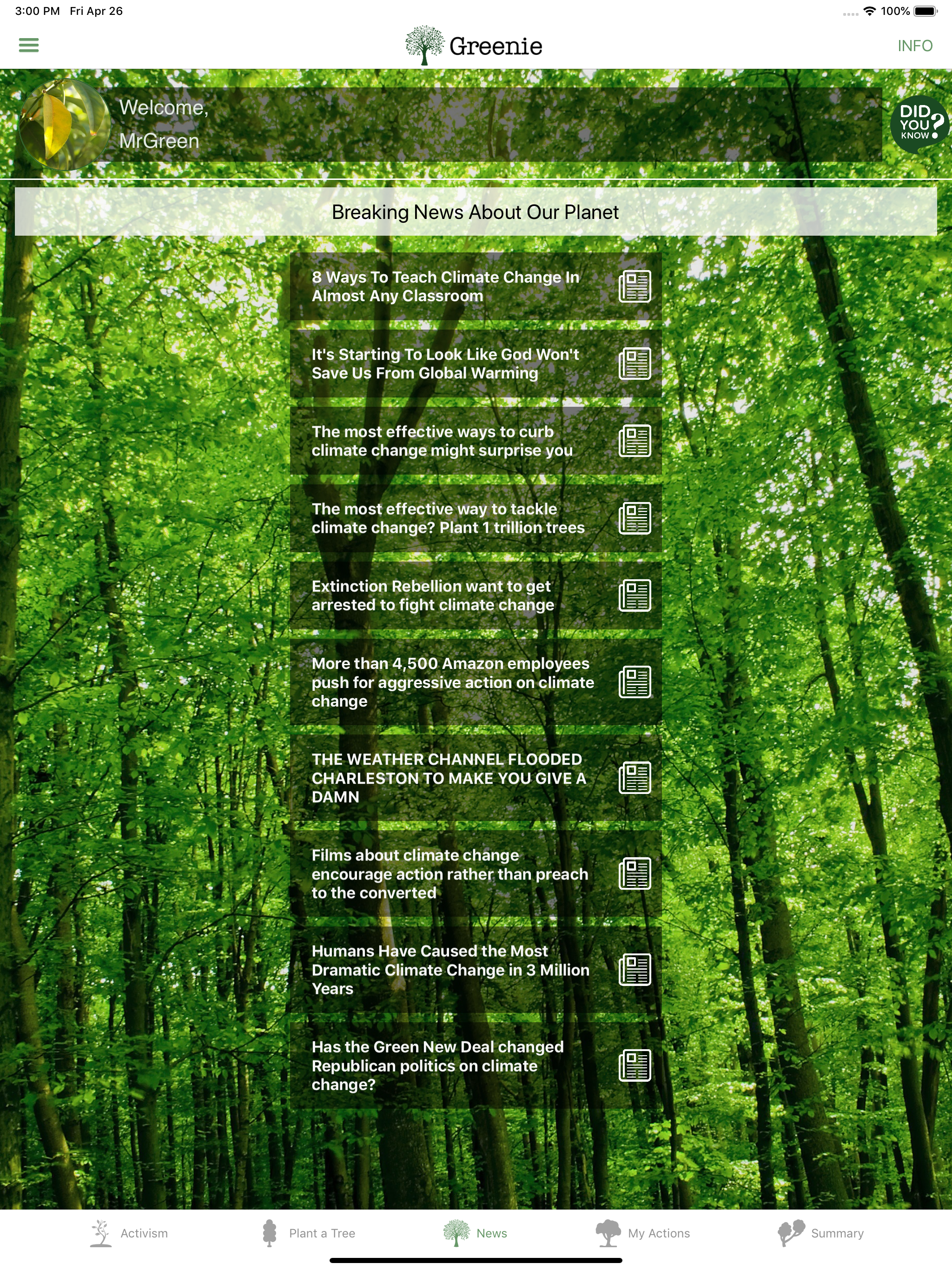 Greenie - Save the Planet