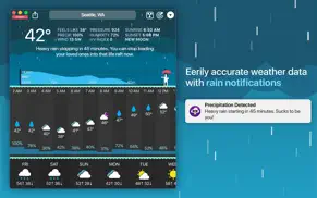 carrot weather iphone resimleri 2
