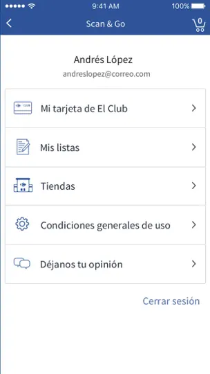 Captura de pantalla de Scan And Go en iPhone 2