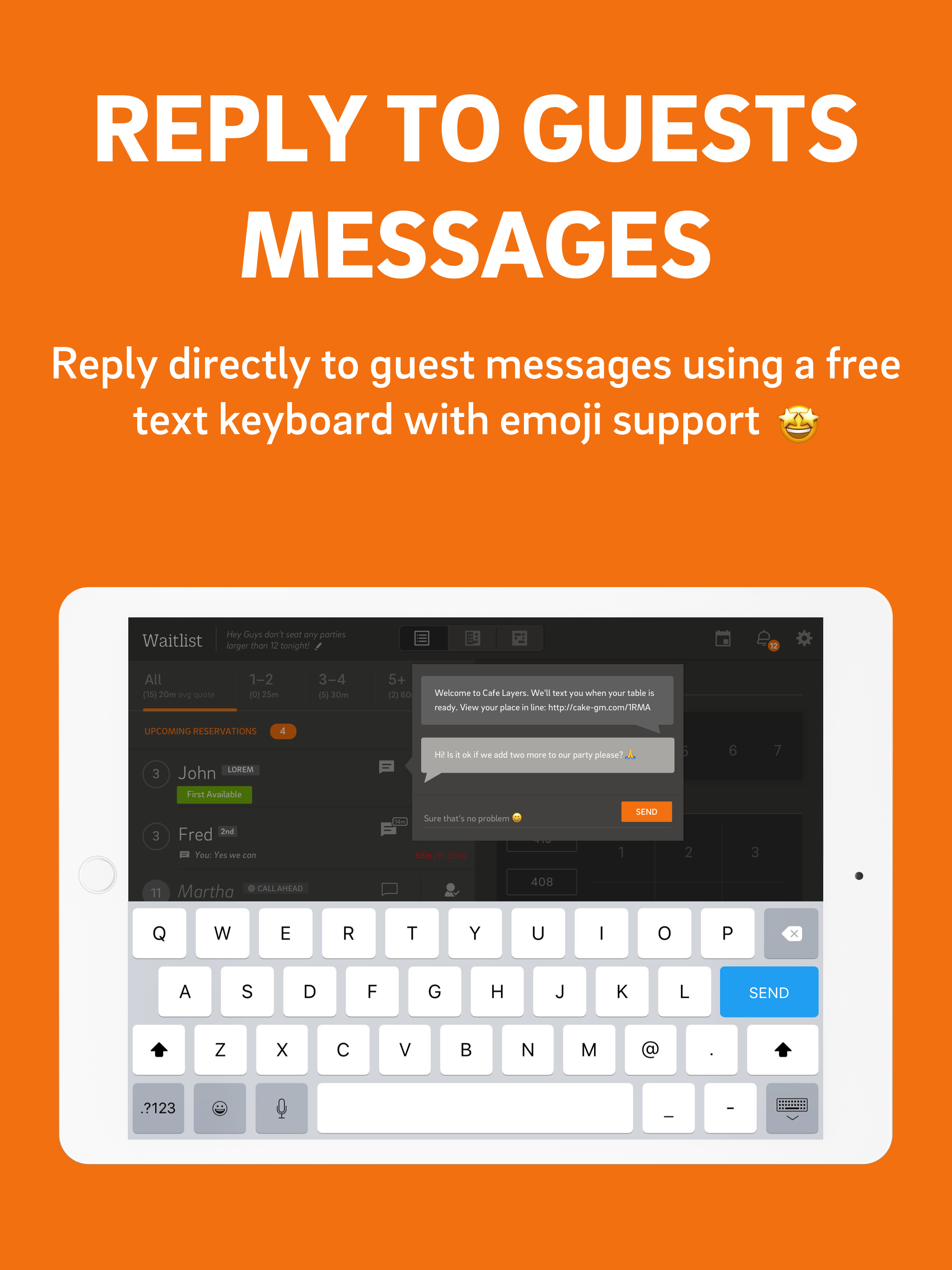 CAKE Guest Manager Waitlist screenshot 8