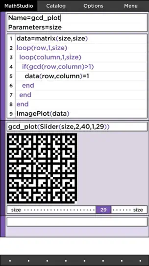 Capture d'écran de MathStudio Express sur iPhone 10