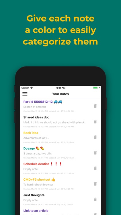 Cloud Notes, safe sync notepad
