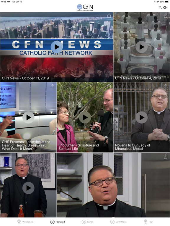 The Catholic Faith Network iPad screenshot 2 - Lifestyle app