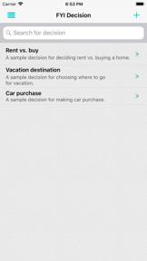 FYI Decision screenshot