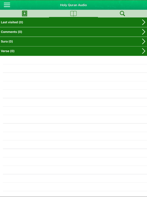 Quran Audio in Arabic, English iPad screenshot