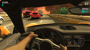 Racing in Car 2 screenshot