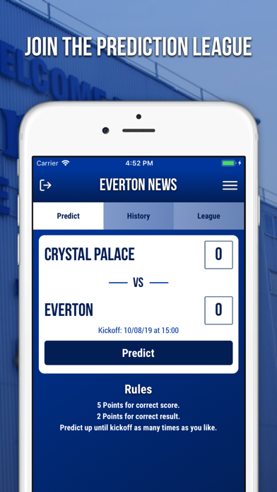 Everton News - Fan App Screenshot
