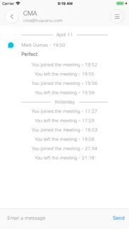 cisco meeting iphone screenshot 2