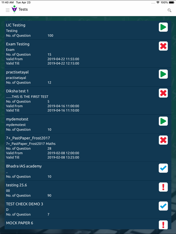 Screenshot #6 pour Conduct Exam