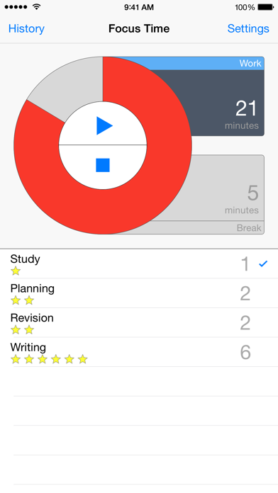 Screenshot #2 pour Focus Time Activity Tracker