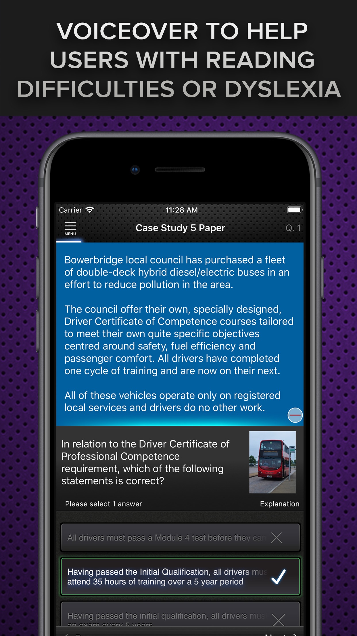Screenshot 4 of Driver CPC Case Studies Test