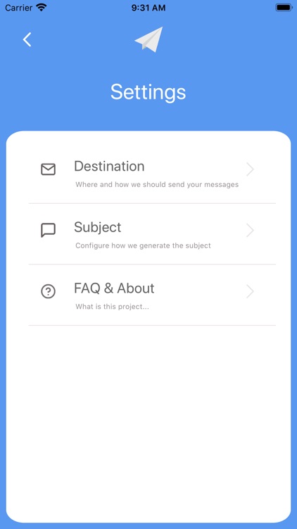 Paper Plane Email screenshot-3