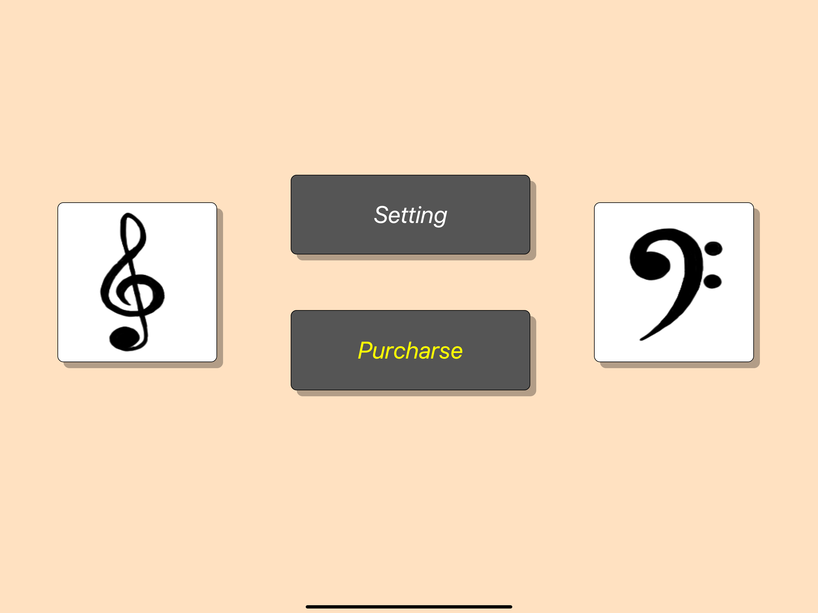 Music notes training for piano