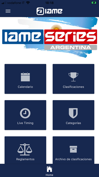 Screenshot #1 pour IAME Series Argentina
