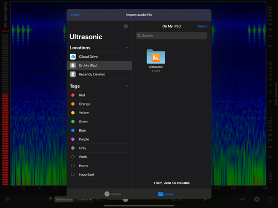 Ultrasonic Analyzer iPad app afbeelding 8