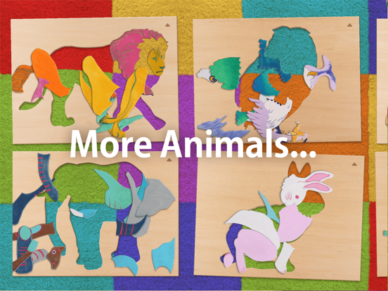 Animal Wood Puzzle iPad screenshot