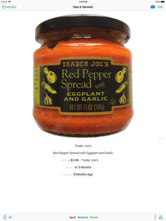 Pantry Check - Grocery List iPad screenshot 2 - Shopping app