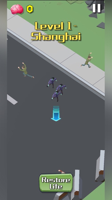 Screenshot #1 pour Zombie Crowd: City Runner War