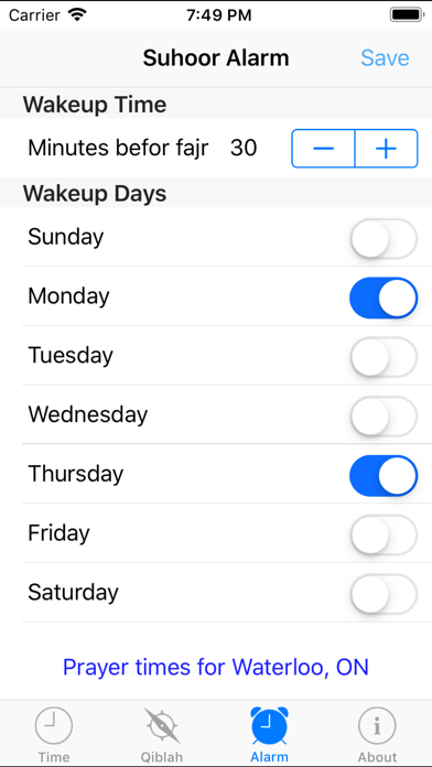 App screenshot