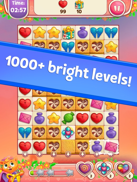 Screenshot #5 for Sweet Hearts Match 3