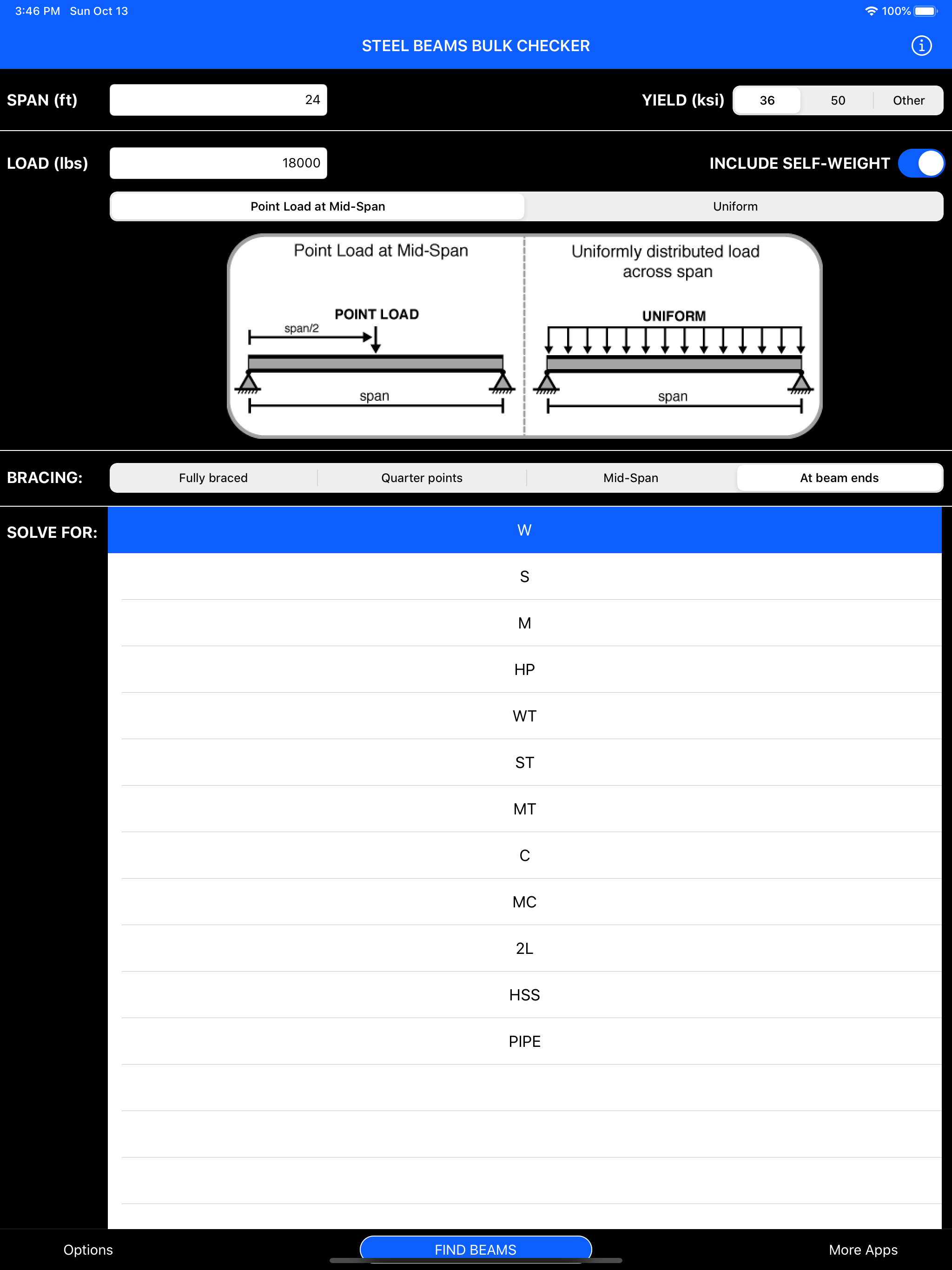 Steel Beams Bulk Checker screenshot 6
