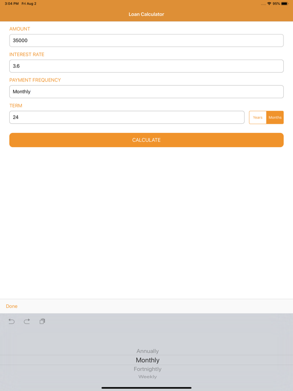 Screenshot #5 pour Calculateur de prêt: Paiements