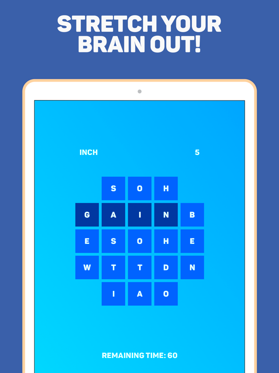 Word square — collect words iPad screenshot