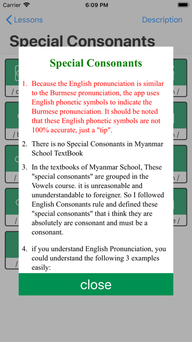 Burmese Alphabet Screenshot