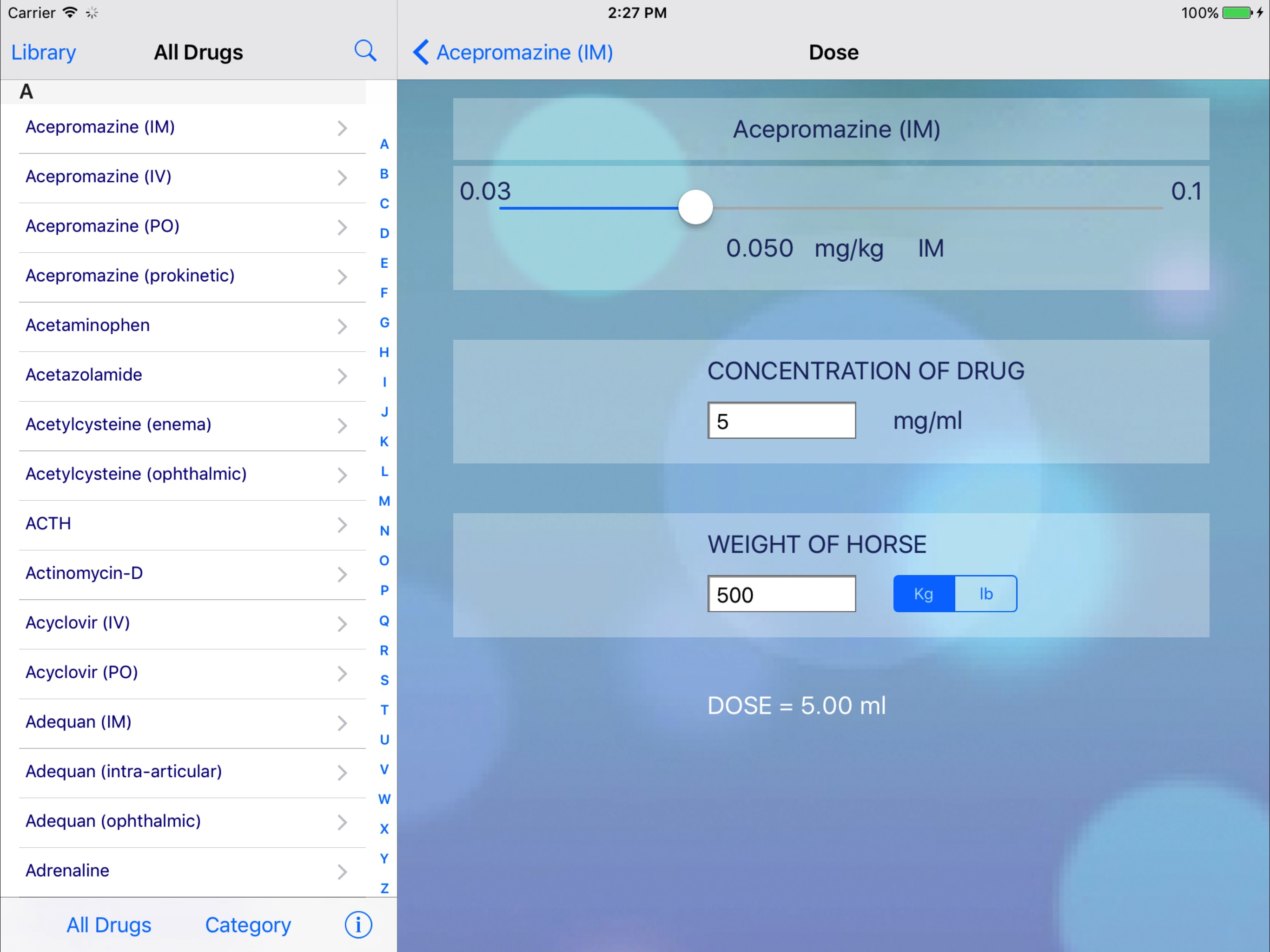 EVA: Equine Drugs