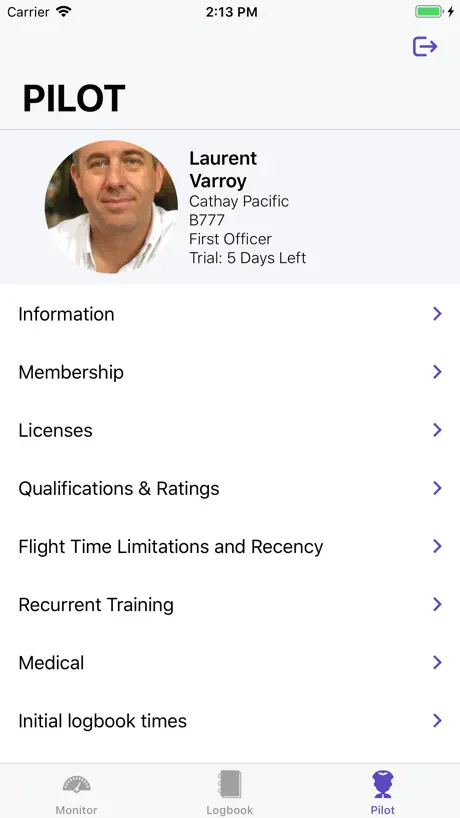 Air Pilot Logbook - Airlines