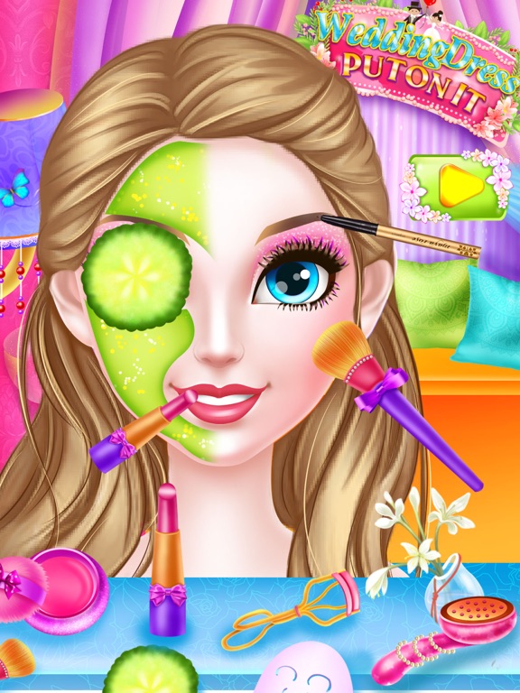 Screenshot #6 pour Wedding Dress-Girl Makeup Game