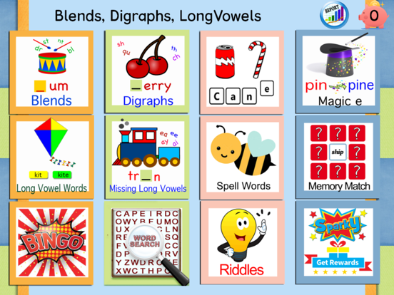 Long Vowels, Digraphs, Blendsのおすすめ画像1