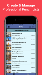 Punch List & Site Audit Report screenshot