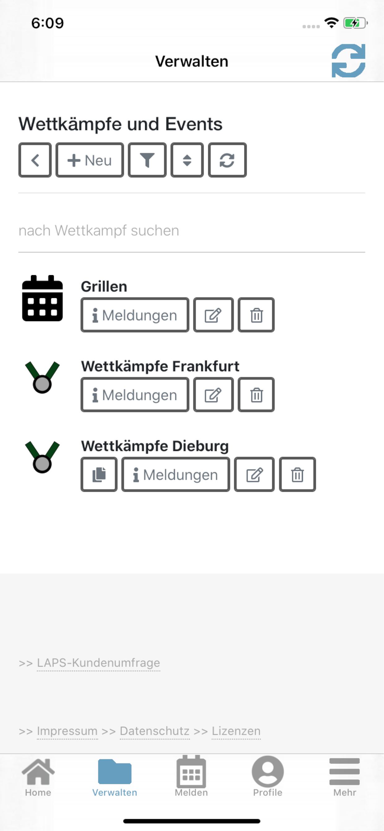 LAPS - Sportgruppenverwaltung screenshot 5