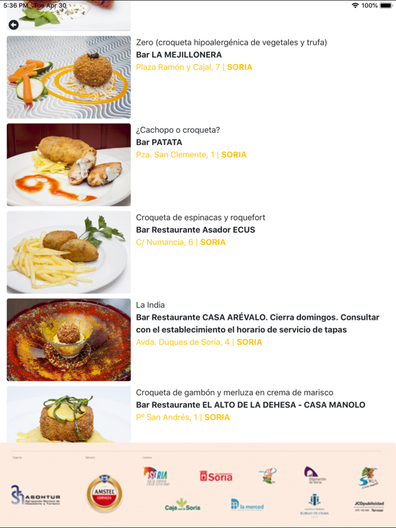 Screenshot #5 pour Jornadas Croqueta Soria