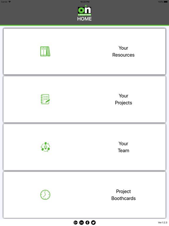 On Location App iPad screenshot 1 - Business app