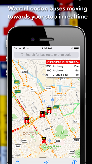 Screenshot #1 pour London Live Bus Map