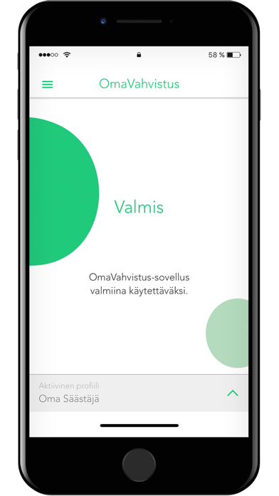 OmaVahvistus -sovellus Screenshot