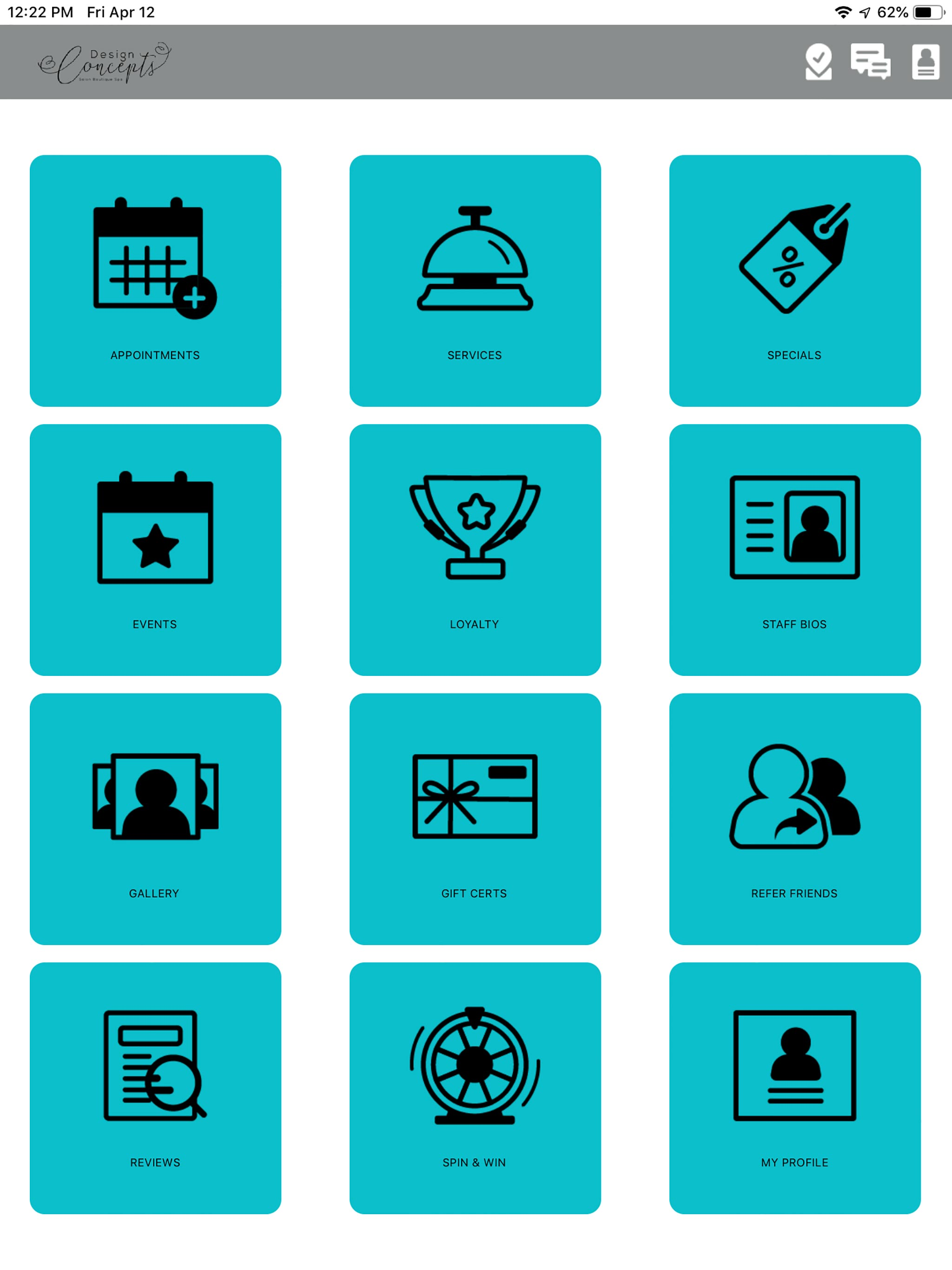 Design Concepts Salon, Spa screenshot 3