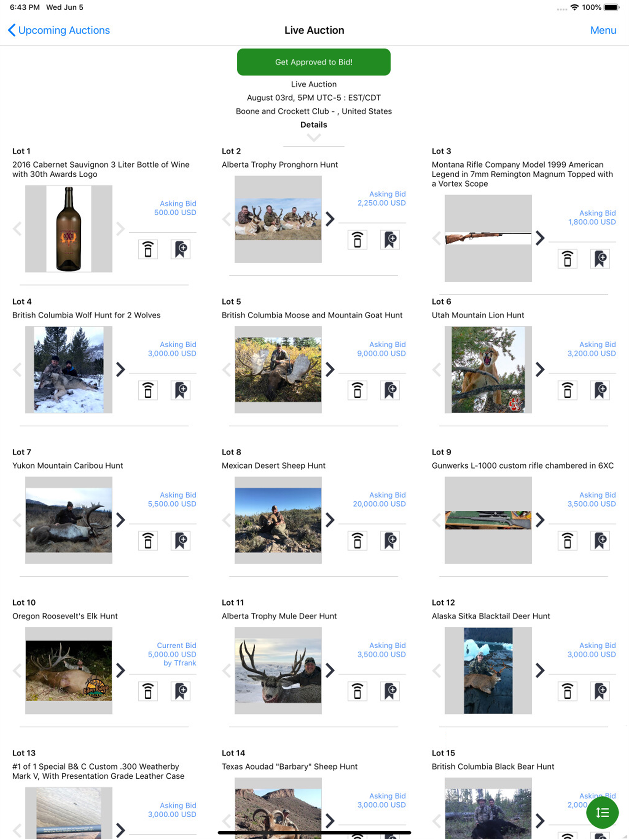 Boone and Crockett Club screenshot 5
