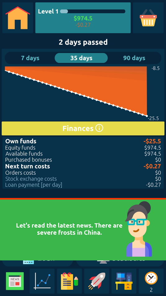 #1. Stock Exchange Game Simulator (iOS) 게시자: Boris Nekrushev